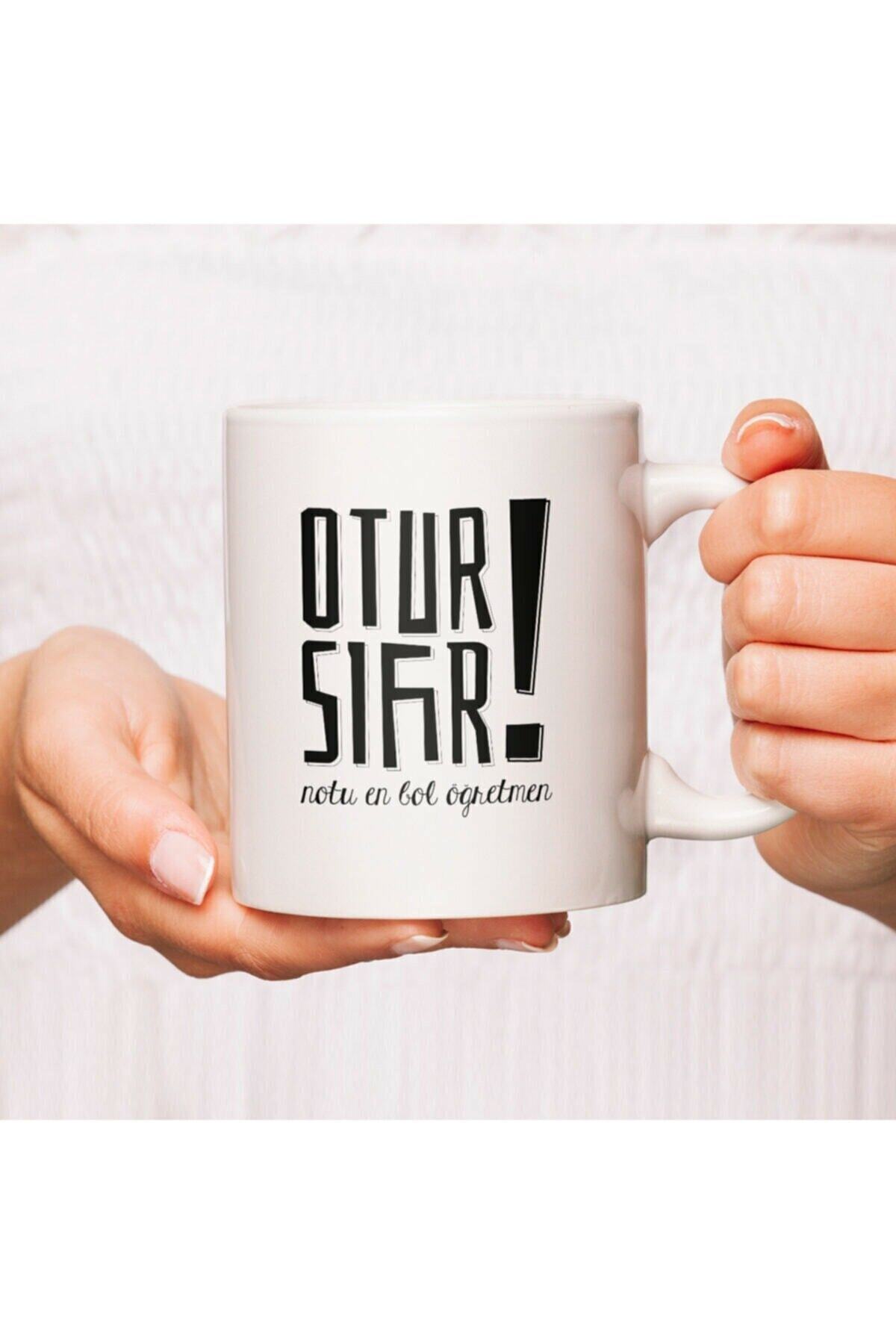 1_org_zoom-2370.jpg Otur Sıfır Esprili Öğretmenler Günü Hediyesi Kupa -baskılı Kupa - Görsel 1