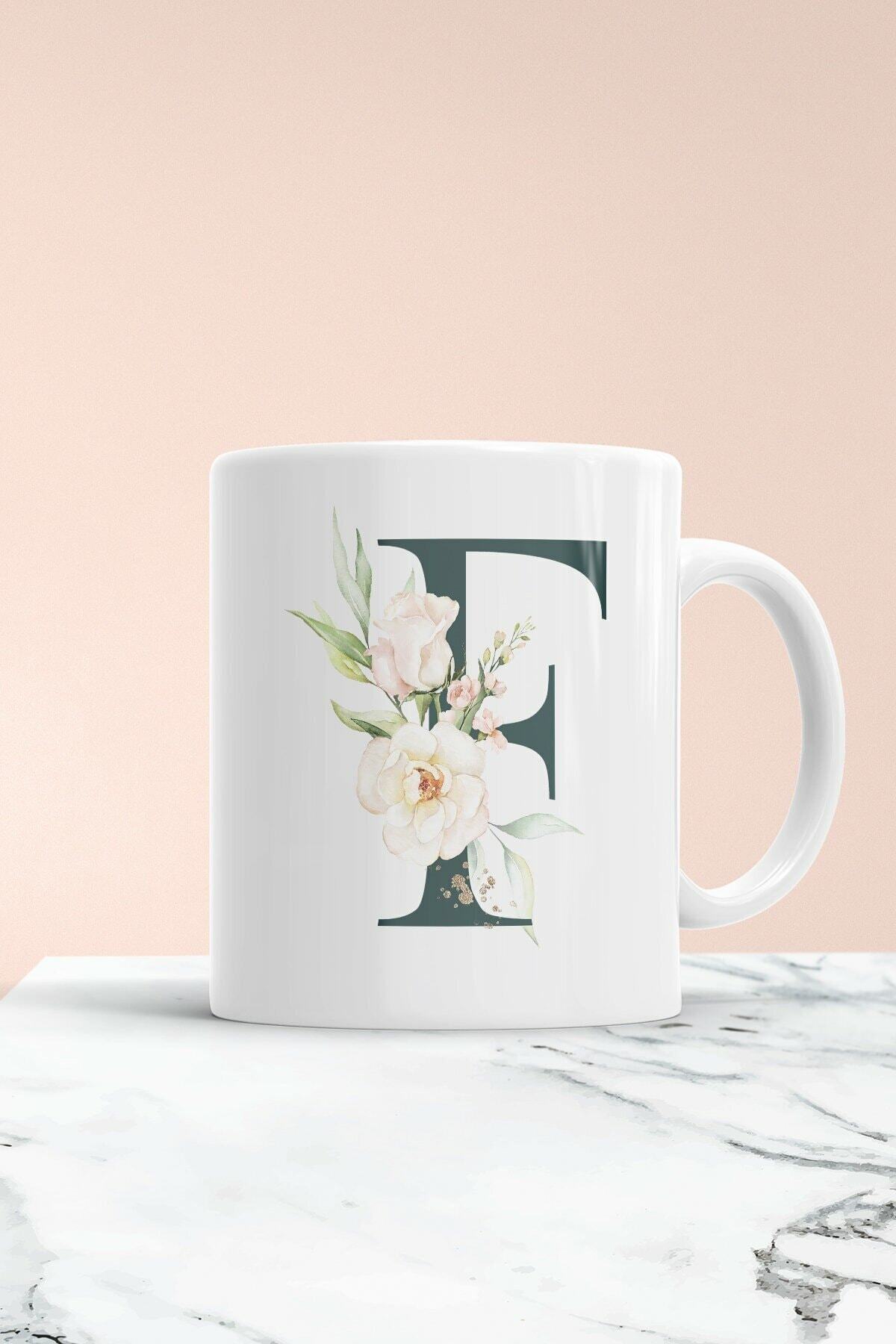 1_org_zoom-2374.jpg F Harf Baskılı Spring Koleksiyon Kupa Bardak - Görsel 1