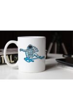 Astronot Temalı Beyaz Porselen Kupa-04 Tfspr-22