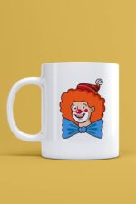 Palyaço Basklı Kupa Bardak Baskılı Bardak Kupa