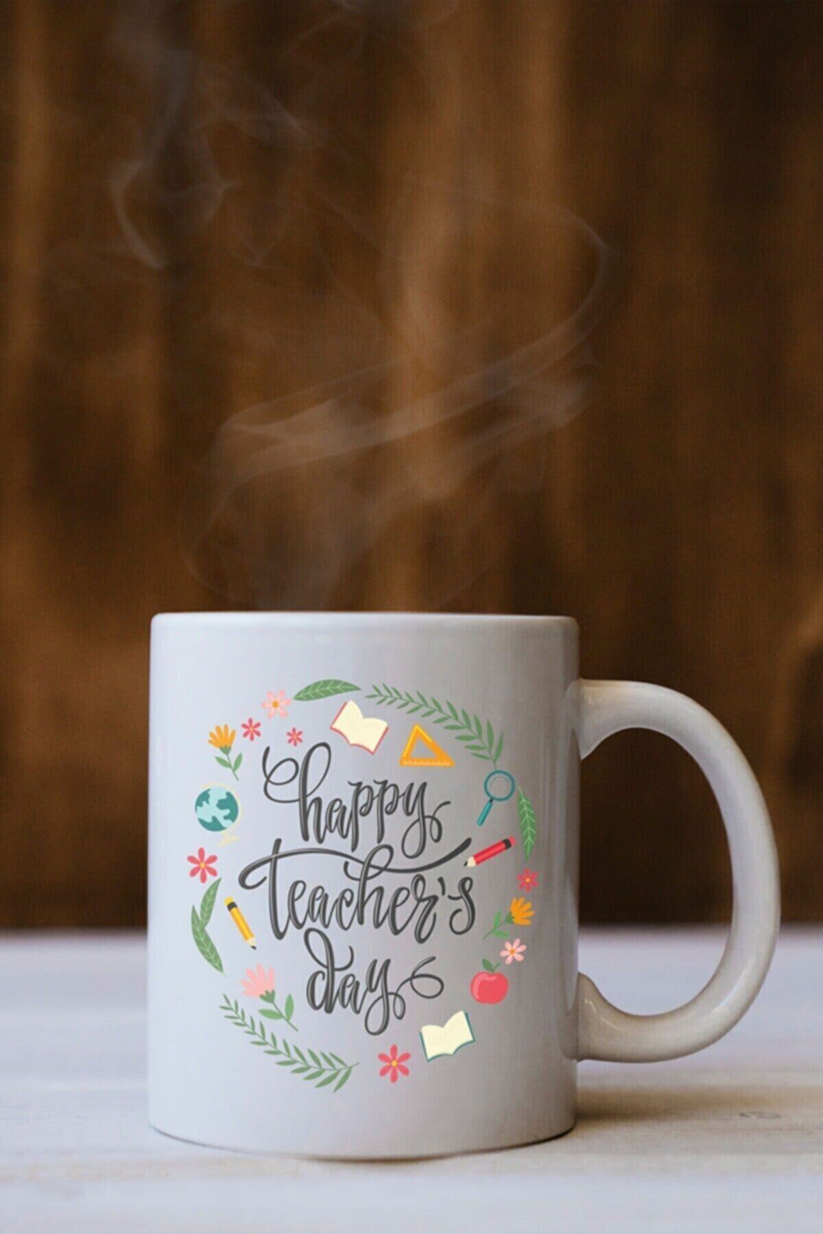 1_org_zoom-2416.jpg Ingilizce Söz Yazılı Öğretmenler Gününe Özel Tasarım Kupa Bardak - Görsel 1