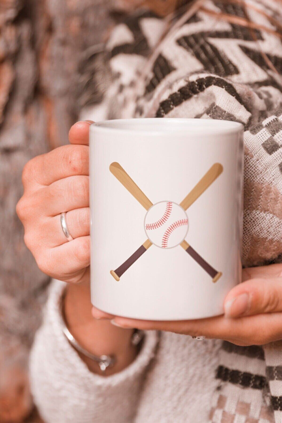 1_org_zoom-2425.jpg Sözlü Ve Beyzbol Tasarımlı Kupa Bardak - Görsel 1