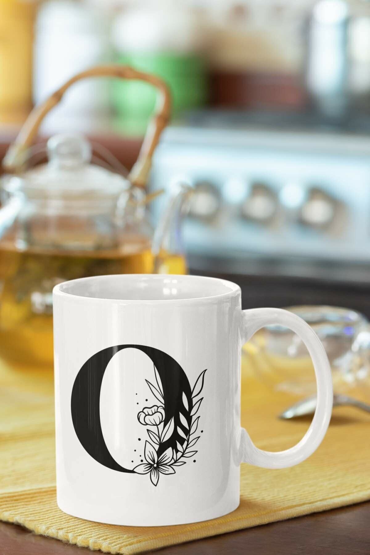 1_org_zoom-2432.jpg O Harfi Baskılı Porselen Kupa Bardak - Görsel 1