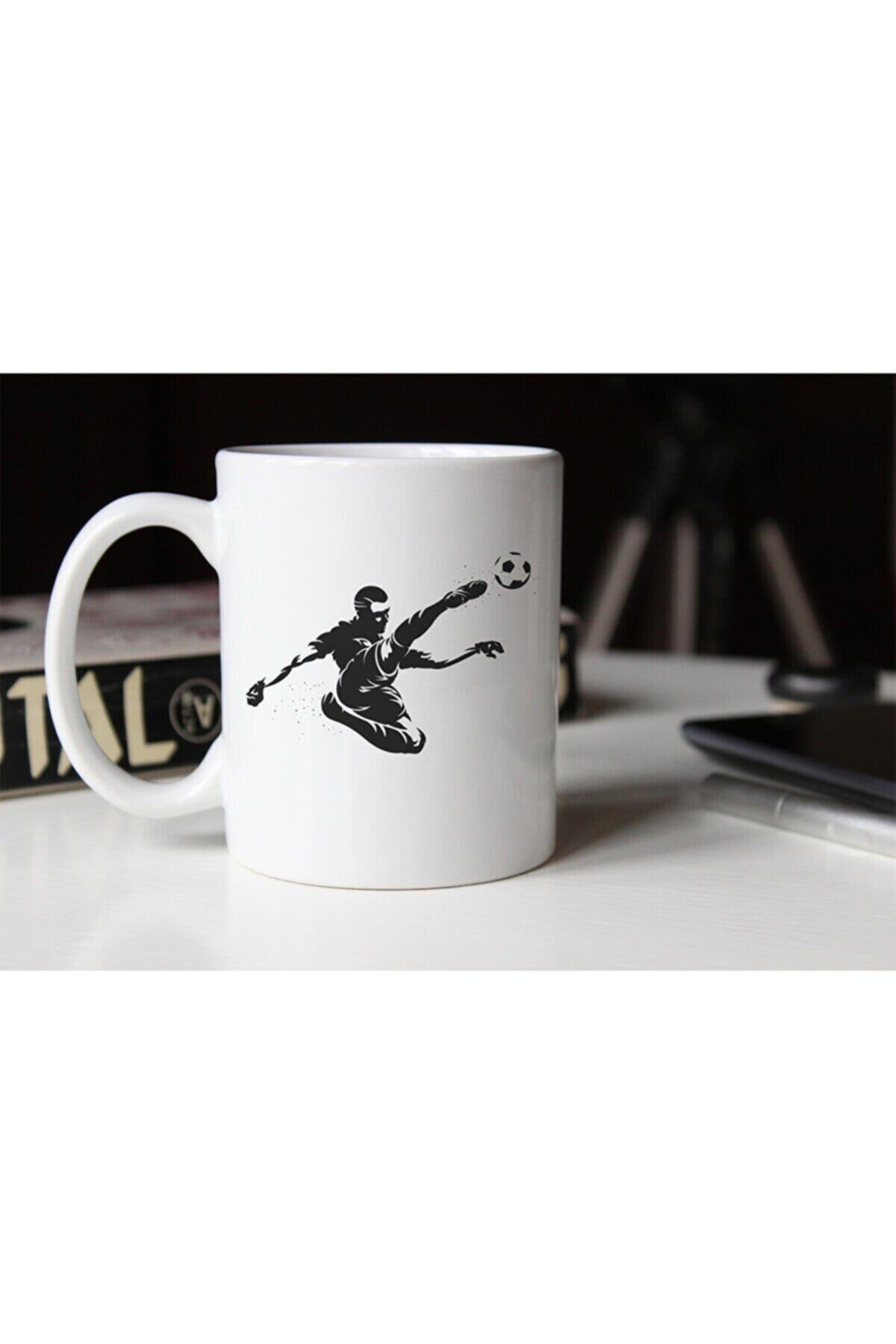 1_org_zoom-2472.jpg Futbolcu Temalı Beyaz Porselen Kupa-09 Tfspr-09 - Görsel 1