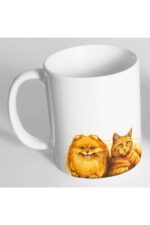 Köpek Kedi Sevimli Dostlar Resim Baskılı Kupa Bardak