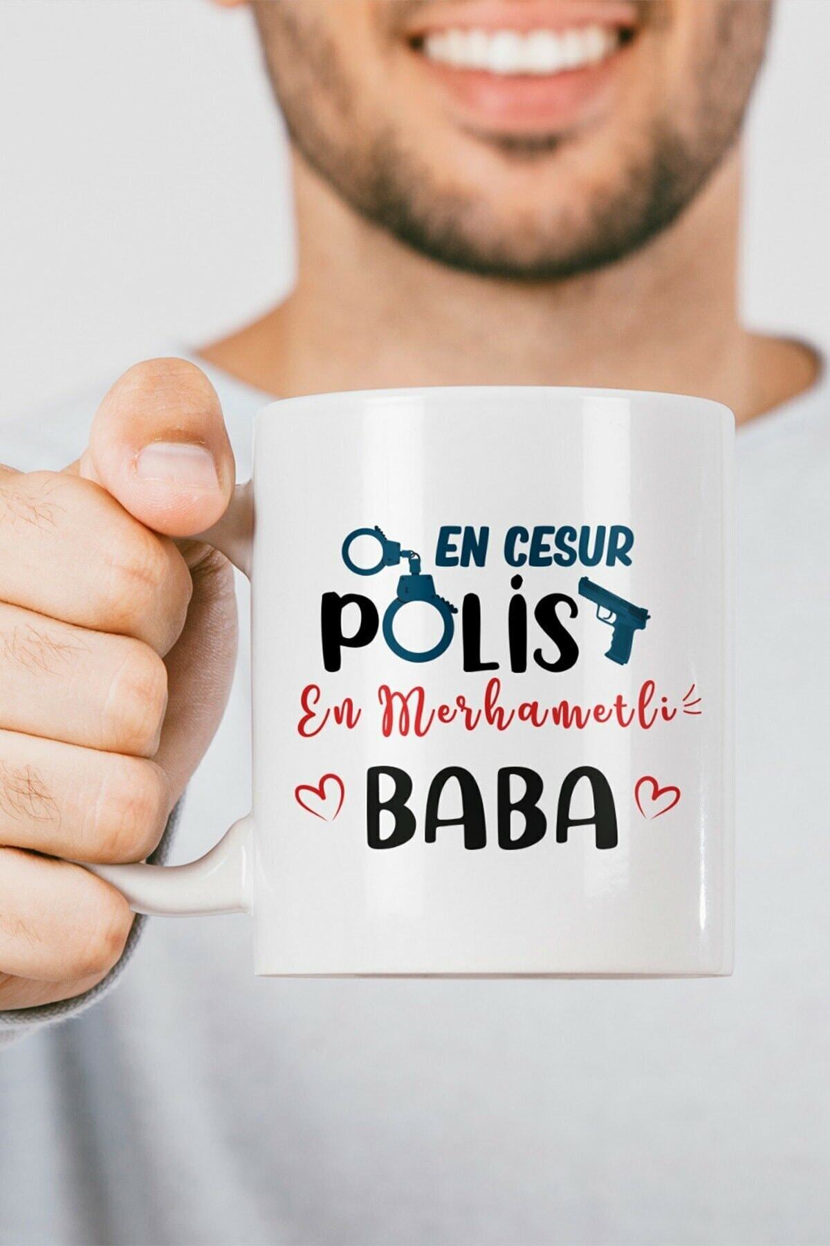 1_org_zoom-250.jpg Polis Babaya Hediye Özel Esprili Kupa Bardak Baskılı Kupa Bardak - Görsel 1