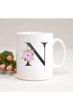 N Harfli Baskılı Kupa Bardak