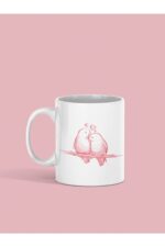 Çifte Kumru Baskılı Kupa