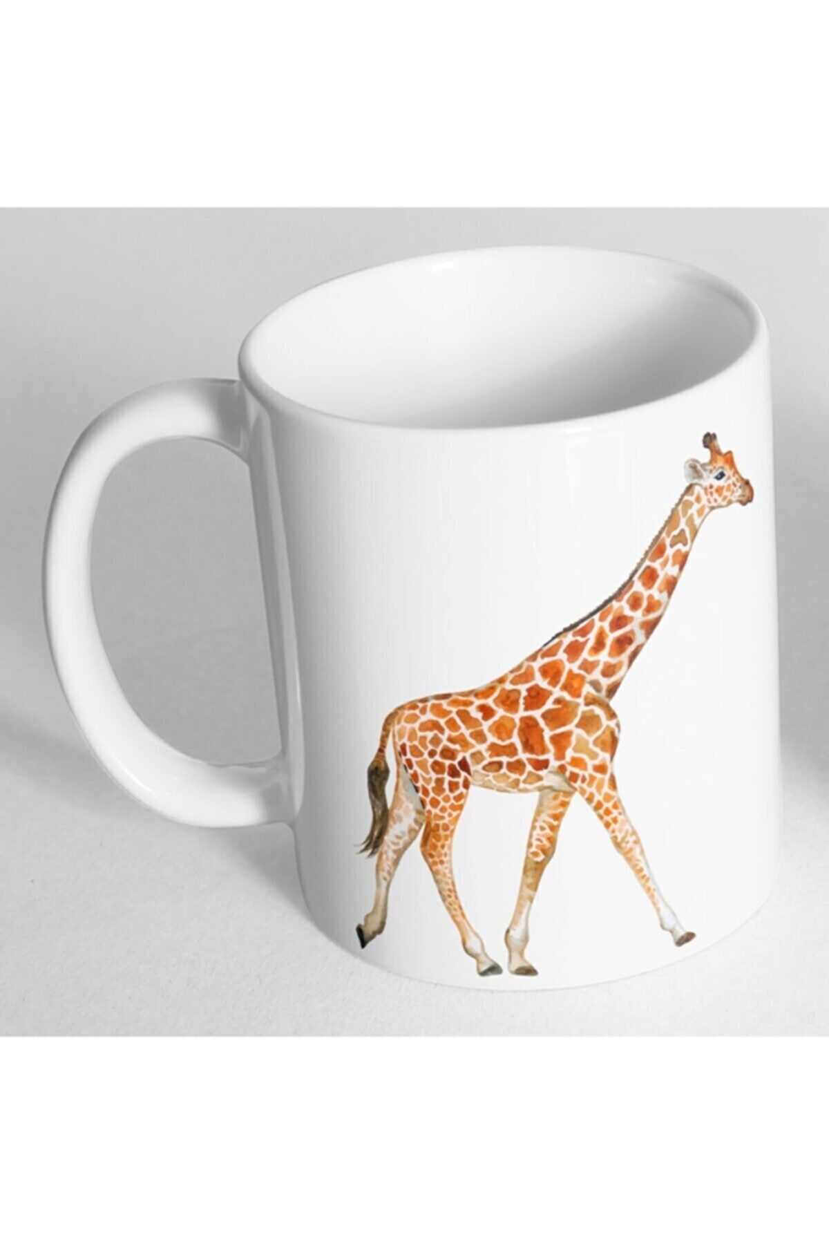 1_org_zoom-2548.jpg Beyaz Zürafa Resim Baskılı Kupa Bardak Bdh557 - Görsel 1