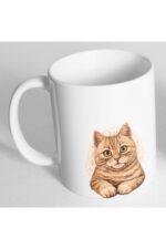 Minik Kedi Resim Baskılı Kupa Bardak