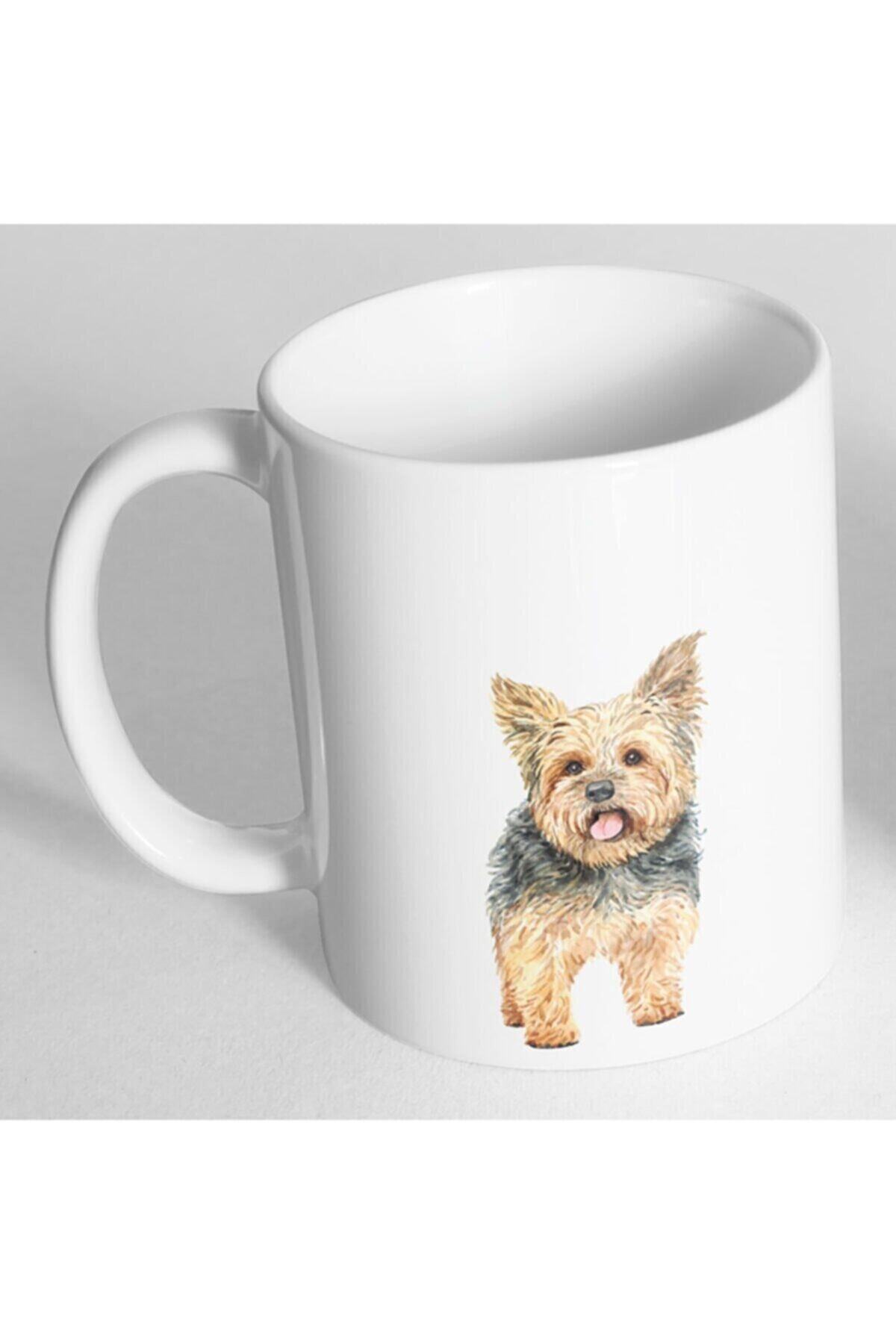 1_org_zoom-2590.jpg Sevimli Yorkshire Terrier Resim Baskılı Kupa Bardak - Görsel 1