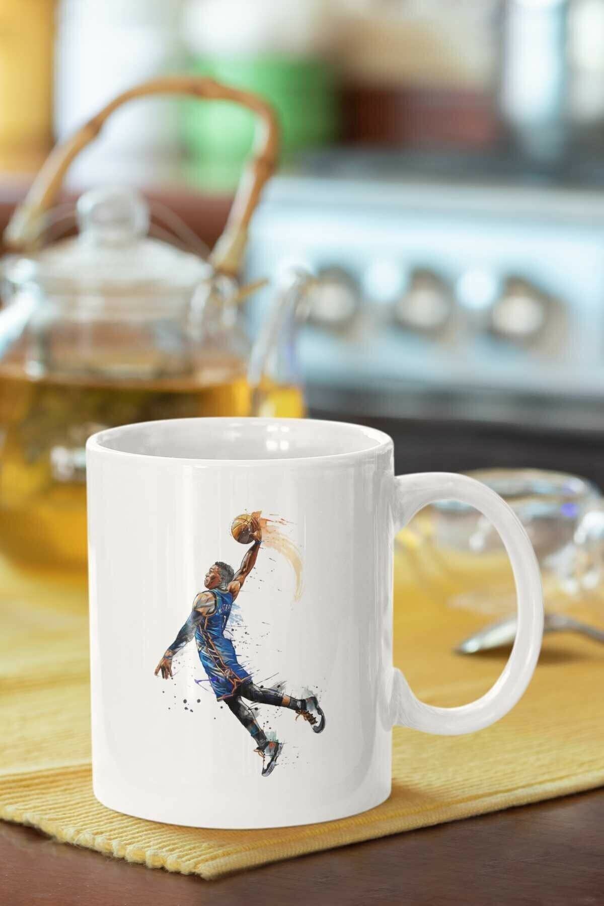 1_org_zoom-2608.jpg Basketbolcu Baskılı Porselen Kupa Bardak - Görsel 1