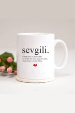 'sevgili' Baskılı Kupa Bardak