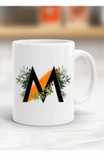 M Harfi Baskılı Kupa Bardak - Resimli Kupa Bardak - Hediyelik Bardak - Bardak Baskı