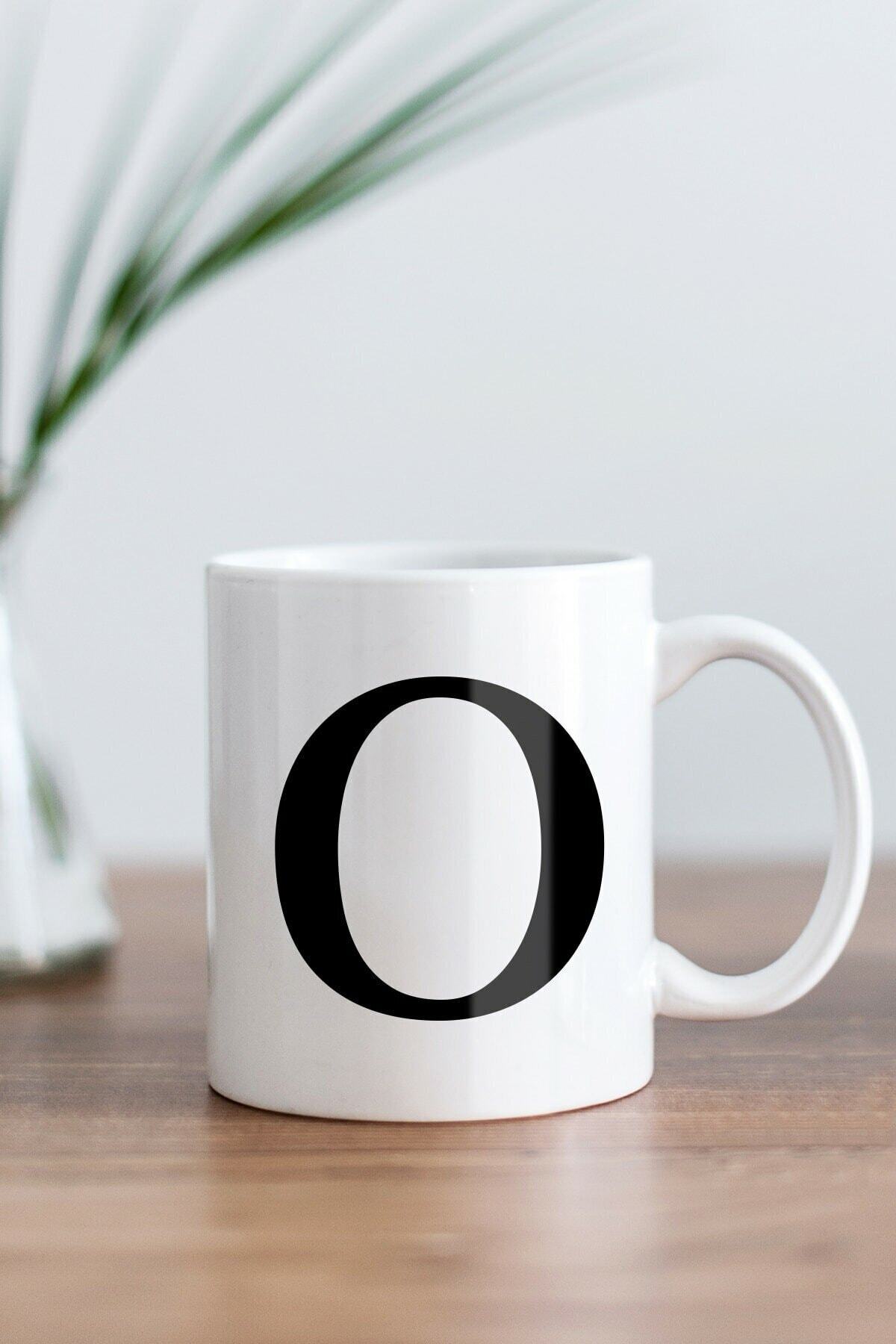 1_org_zoom-2667.jpg Beyaz O Harfi Baskılı Kupa Bardak - Görsel 1