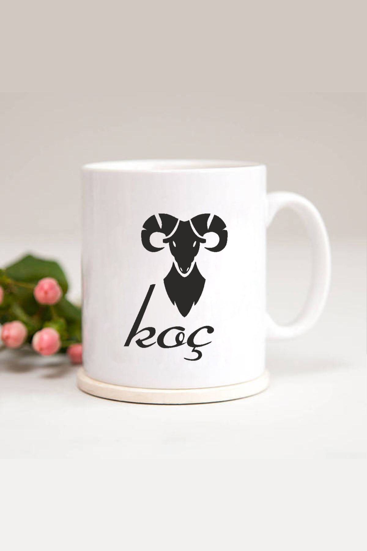 1_org_zoom-2682.jpg Koç Burcu Baskılı Kupa Bardak - Görsel 1