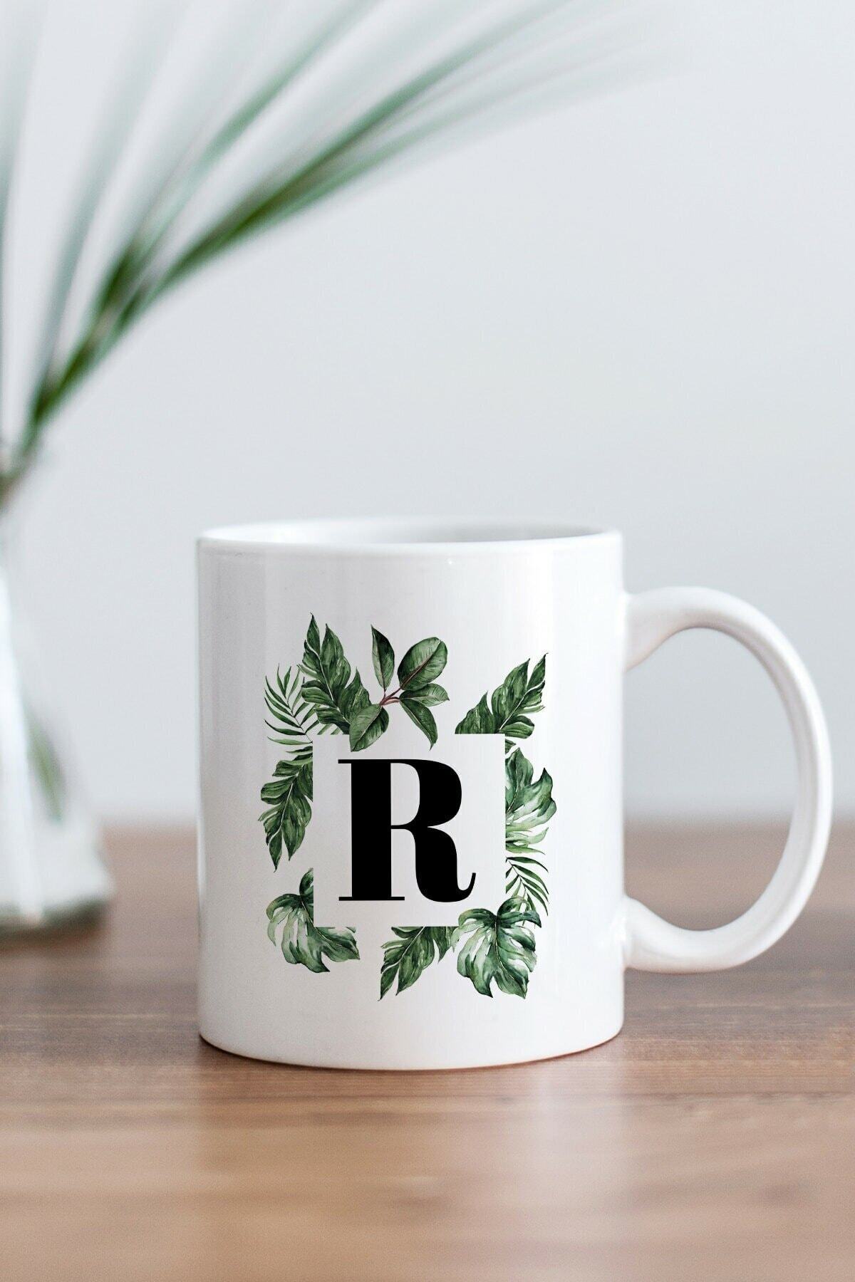 1_org_zoom-2709.jpg R Harfi Baskılı Kupa Bardak - Görsel 1