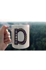 Özel Tasarım D Harfli Porselen Kupa Tfhr-05