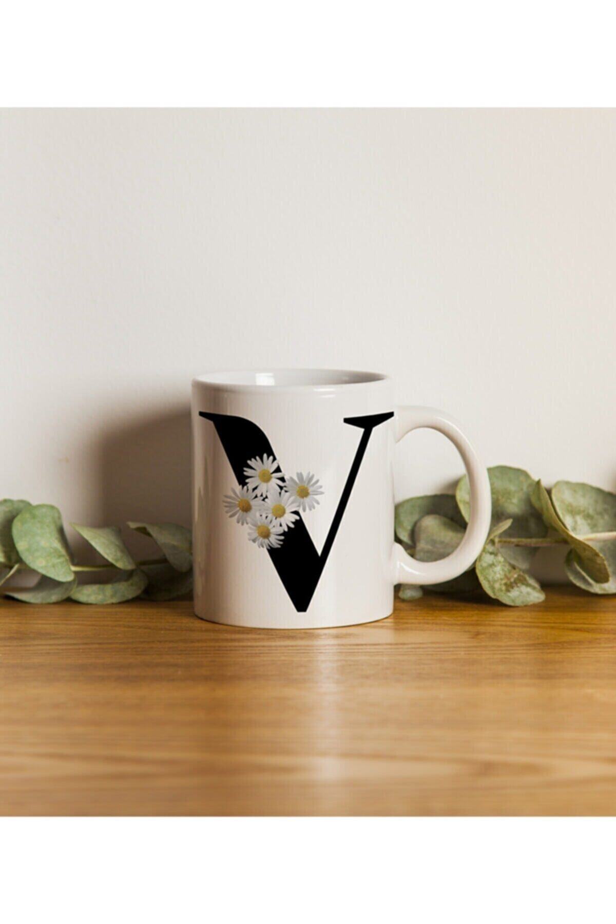 1_org_zoom-2776.jpg V Harf Papatya Kupa Bardak - Görsel 1