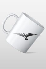 Martı Desenli Özel Tasarım Kupa Bardak