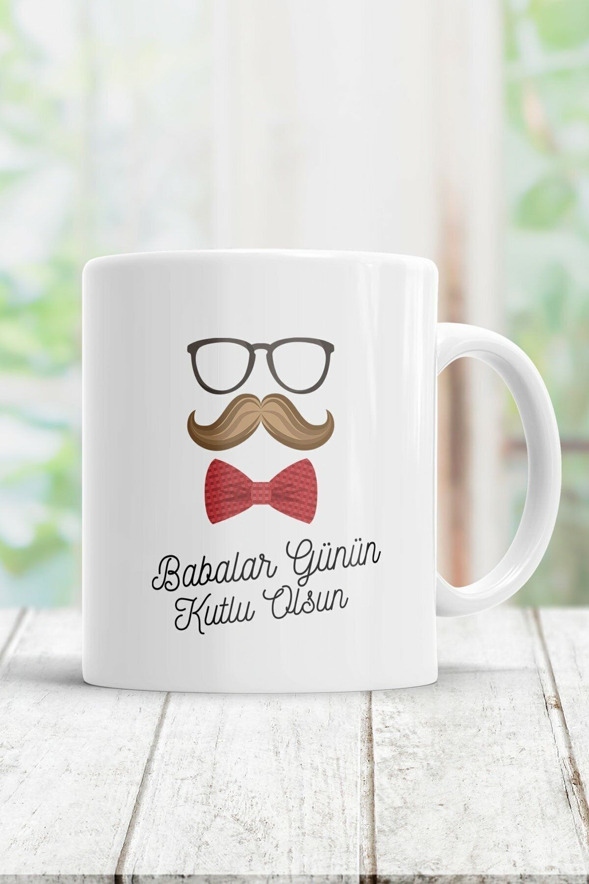 1_org_zoom-284.jpg Beyaz Babalar Günün Kutlu Olsun Kupa Bardak - Görsel 1