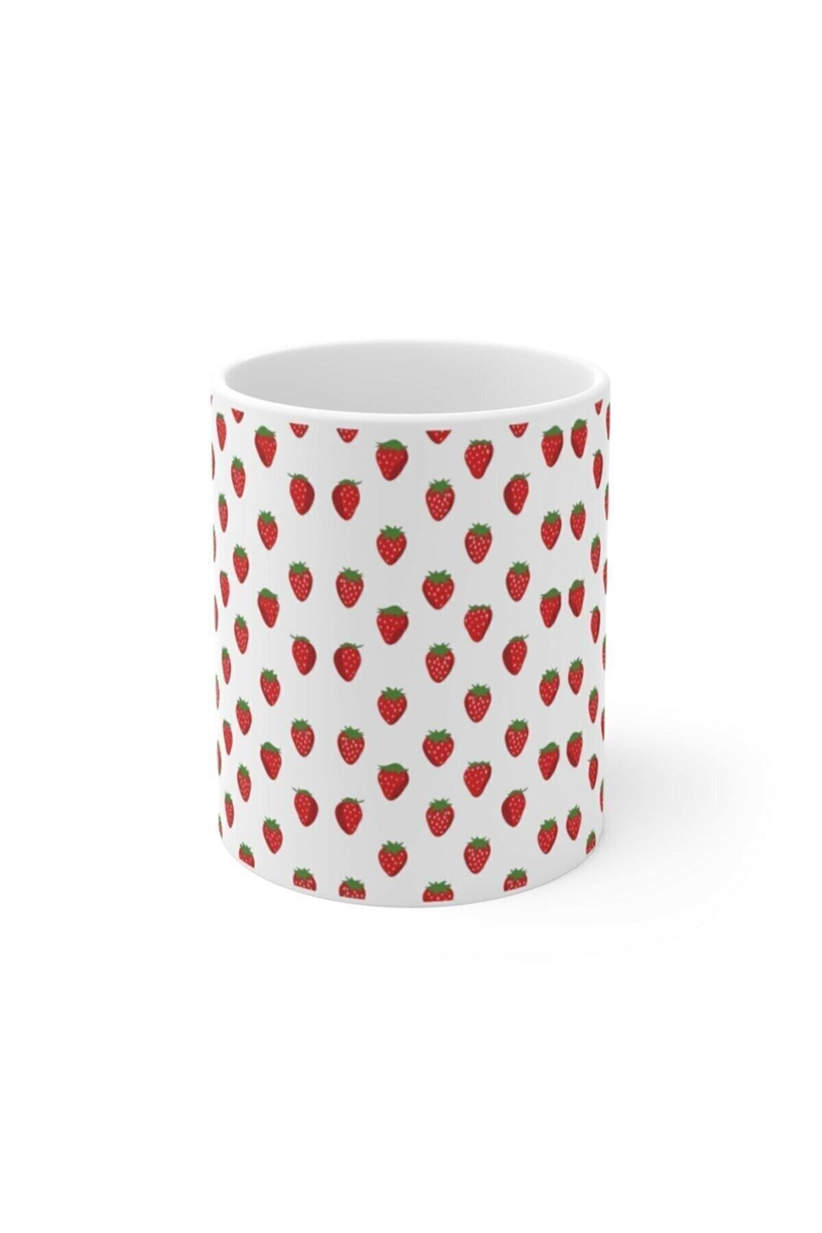 1_org_zoom-308.jpg Çilek Baskılı Kupa Bardak - Görsel 1