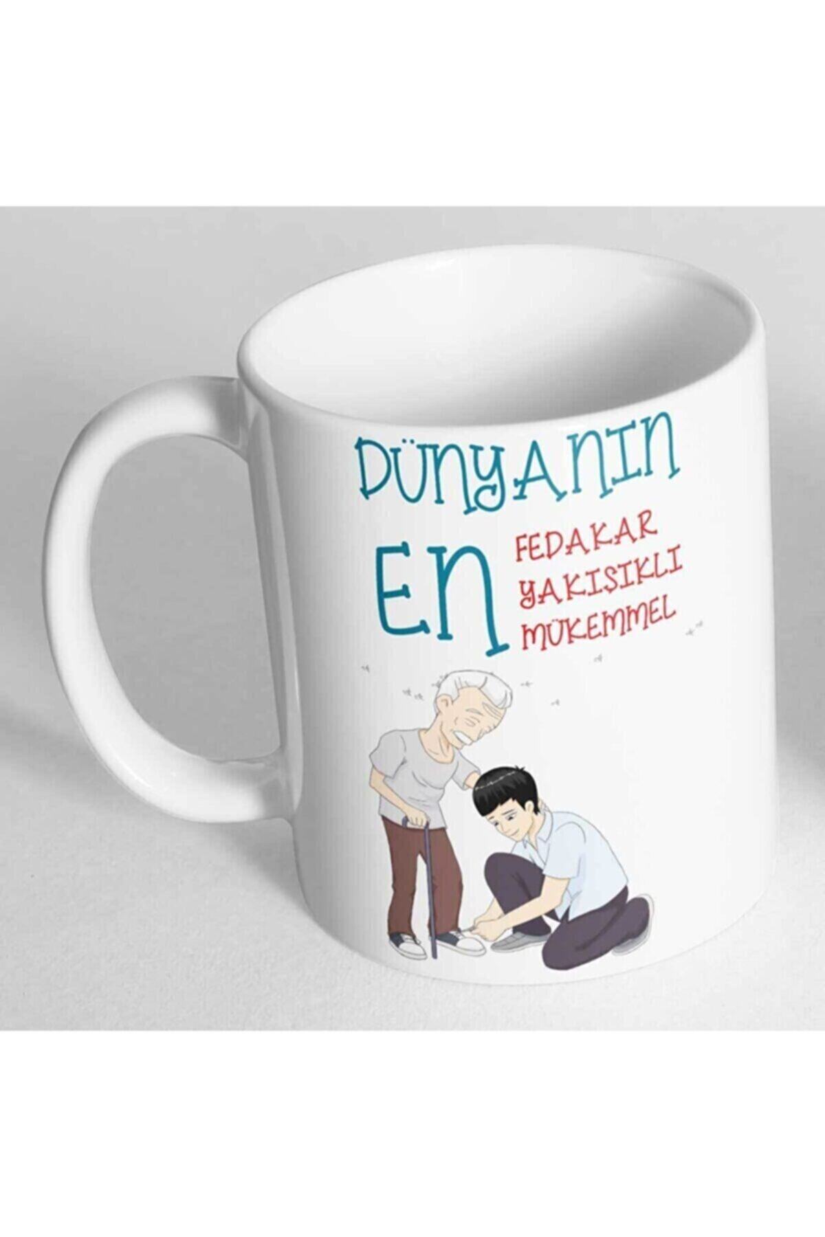 1_org_zoom-399.jpg Dünyanın En Fedakar Yakışıklı Mükemmel Babası Baskılı Kupa Bardak - Görsel 1