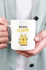 Don't Worry Be Happy Baskılı Kupa Bardak 567800247