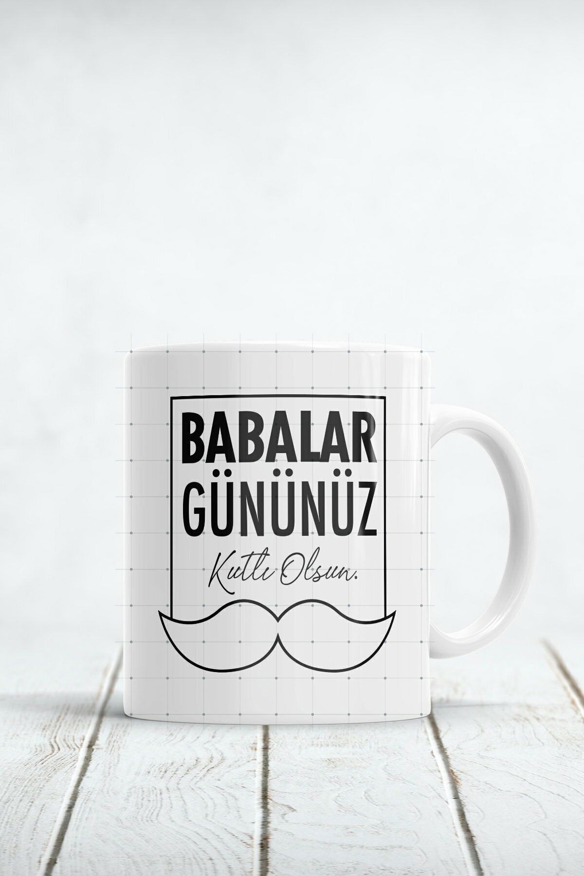 1_org_zoom-506.jpg Babalar Gününüz Kutlu Olsun Baskılı Kupa Bardak - Görsel 1