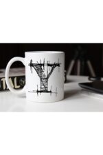 Özel Çizim Y Harfli Porselen Kupa Tfshr-27