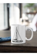 Tekne Serisi 7 Yelken Deniz Baskılı Kupa