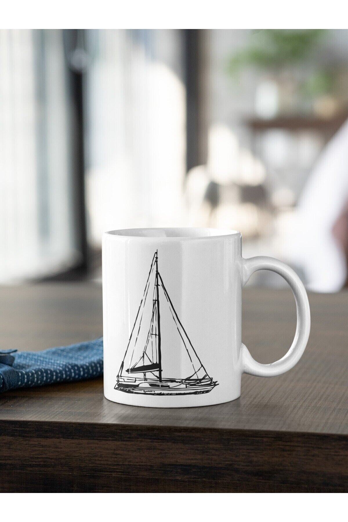 1_org_zoom-558.jpg Tekne Serisi 7 Yelken Deniz Baskılı Kupa - Görsel 1