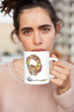 Müzik Yazılı Baskılı Kupa