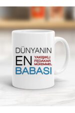 En Yakışıklı Baba Baskılı Kupa Bardak - Resimli Kupa Bardak - Hediyelik Bardak - Bardak Baskı