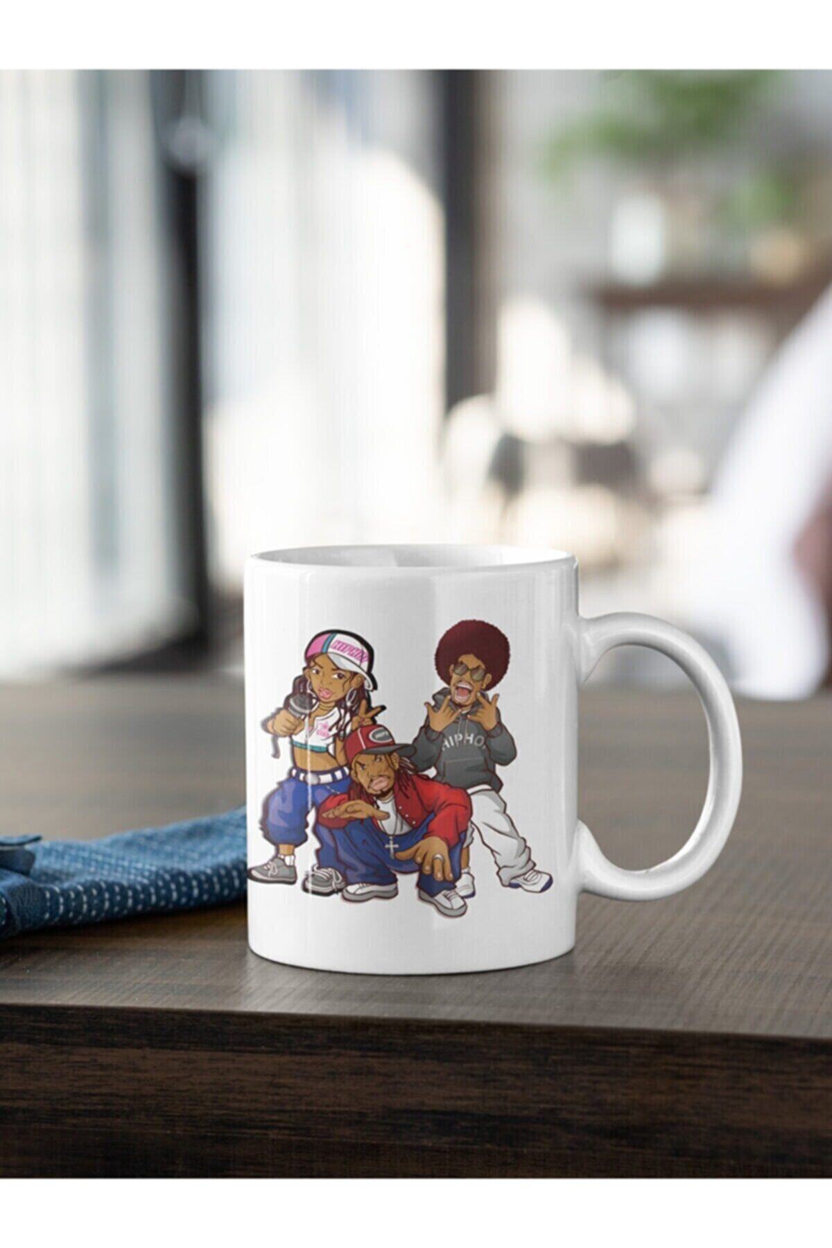 1_org_zoom-663.jpg Rappers Hip Hop Karakterler Baskılı Kupa - Görsel 1