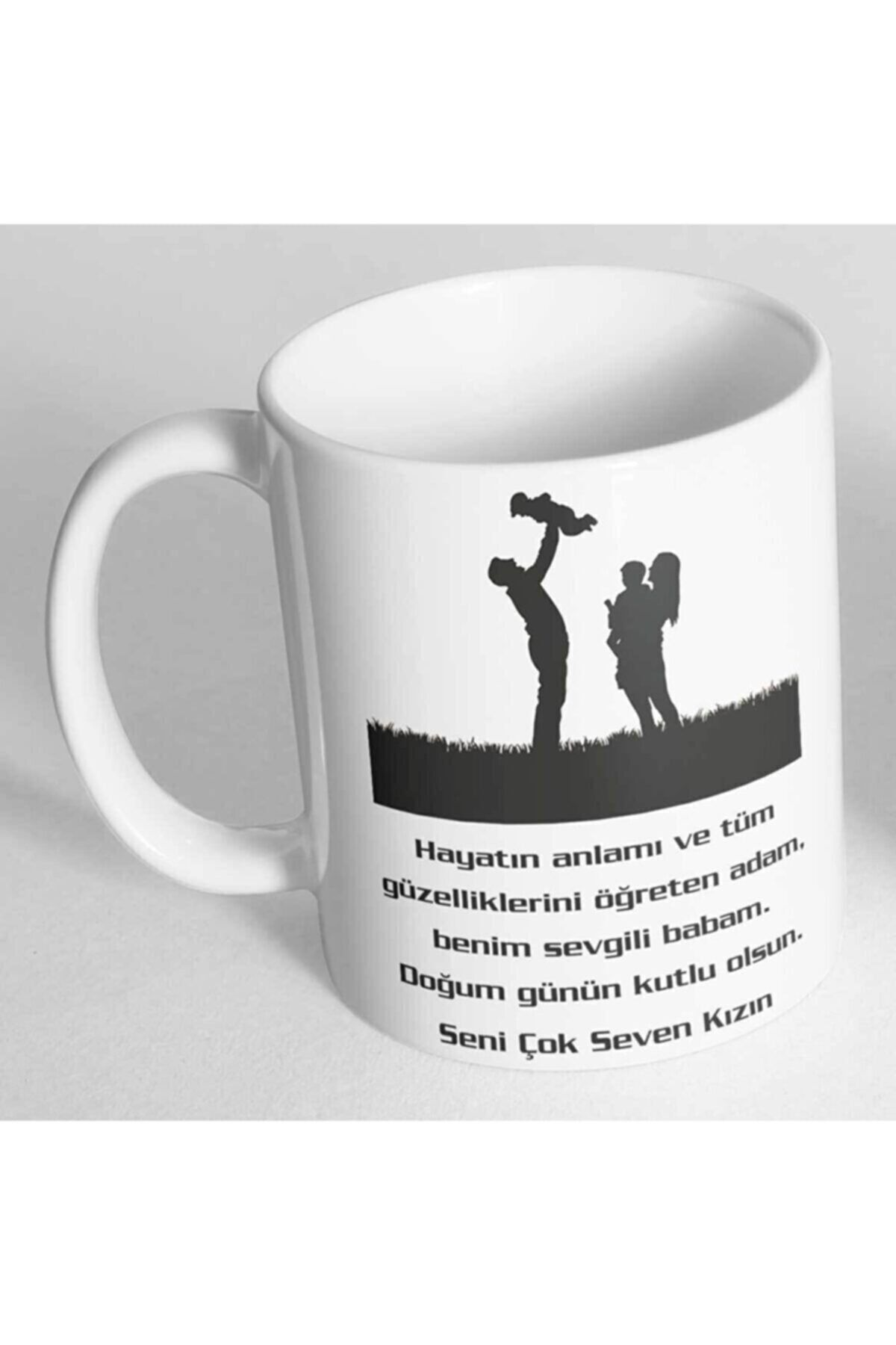 1_org_zoom-700.jpg Babaya Hediye Baskılı Doğum Günü Hediyesi Baskılı Kupa Bardak - Görsel 1