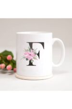 F Harfli Baskılı Kupa Bardak