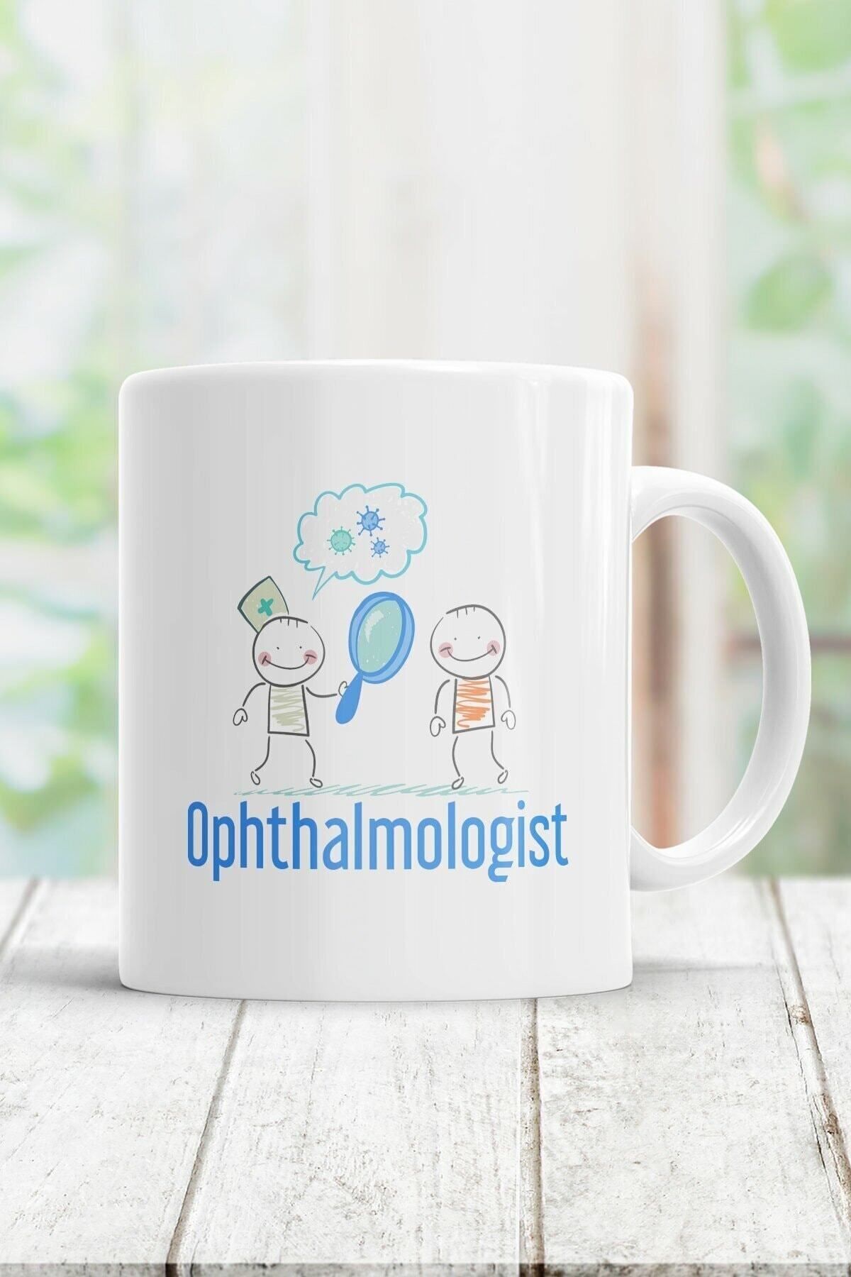 1_org_zoom-718.jpg Beyaz Ophthalmologist Kupa Bardak - Görsel 1