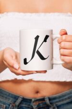 K Harfli Özel Tasarım Kupa