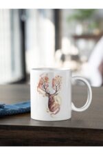 Doğa Serisi 5 Vahşi Hayat Geyik Baskılı Kupa