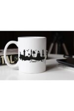 Izmir Silüeti Temalı Porselen Kupa Tfsh-11