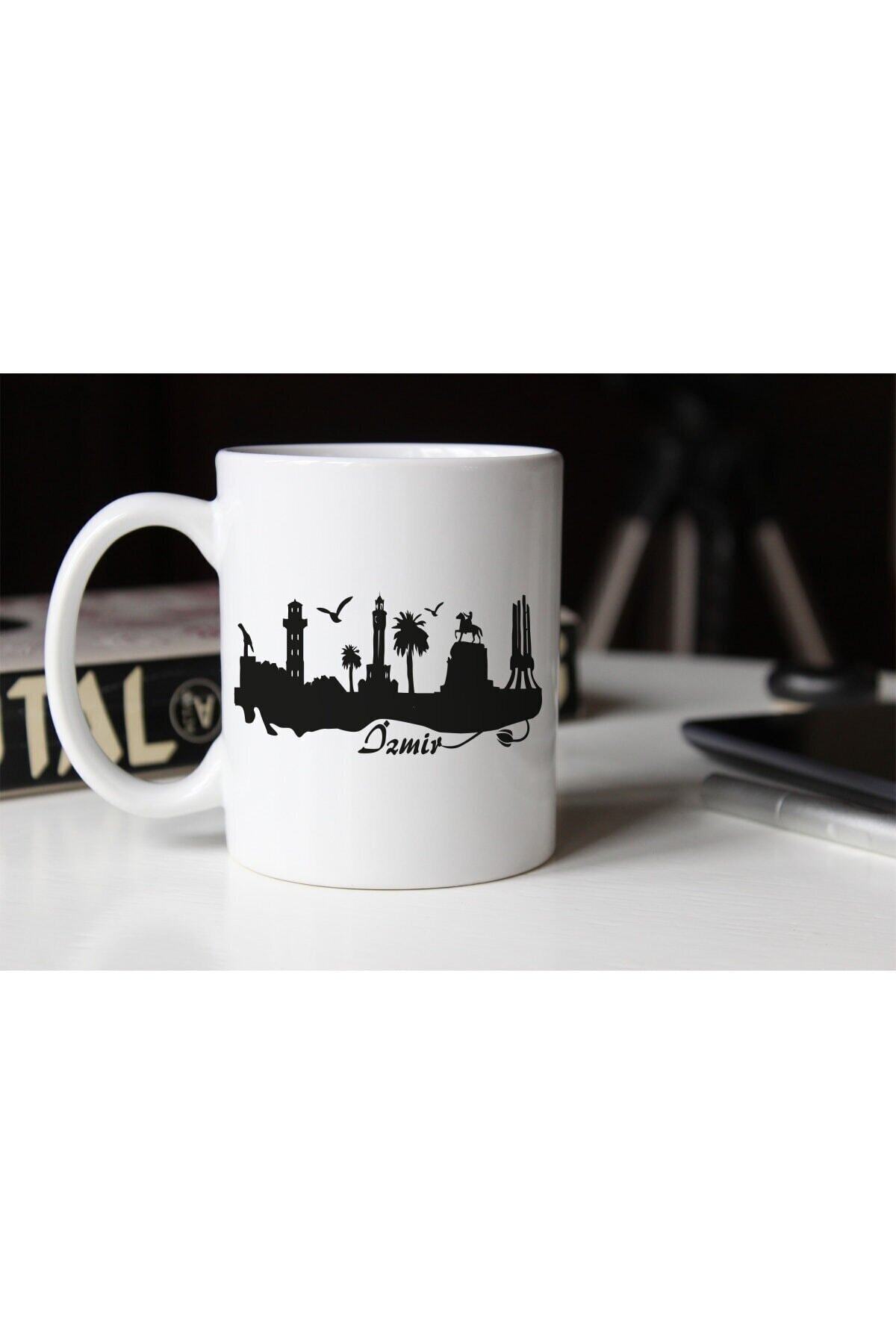1_org_zoom-915.jpg Izmir Silüeti Temalı Porselen Kupa Tfsh-11 - Görsel 1