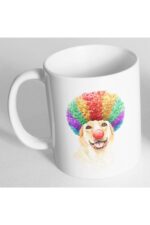 Labrador Palyaço Baskılı Kupa Bardak Bdh549