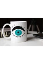 Özel Tasarım Göz Baskılı Porselen Kupa Bardak- 015 Tfkp