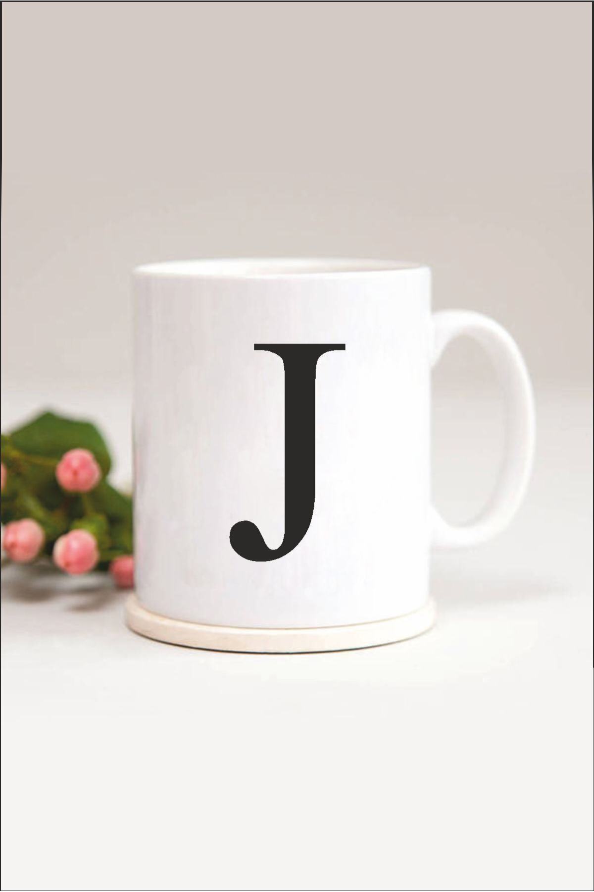 1_org_zoom-989.jpg J Harfli Baskılı Kupa Bardak - Görsel 1